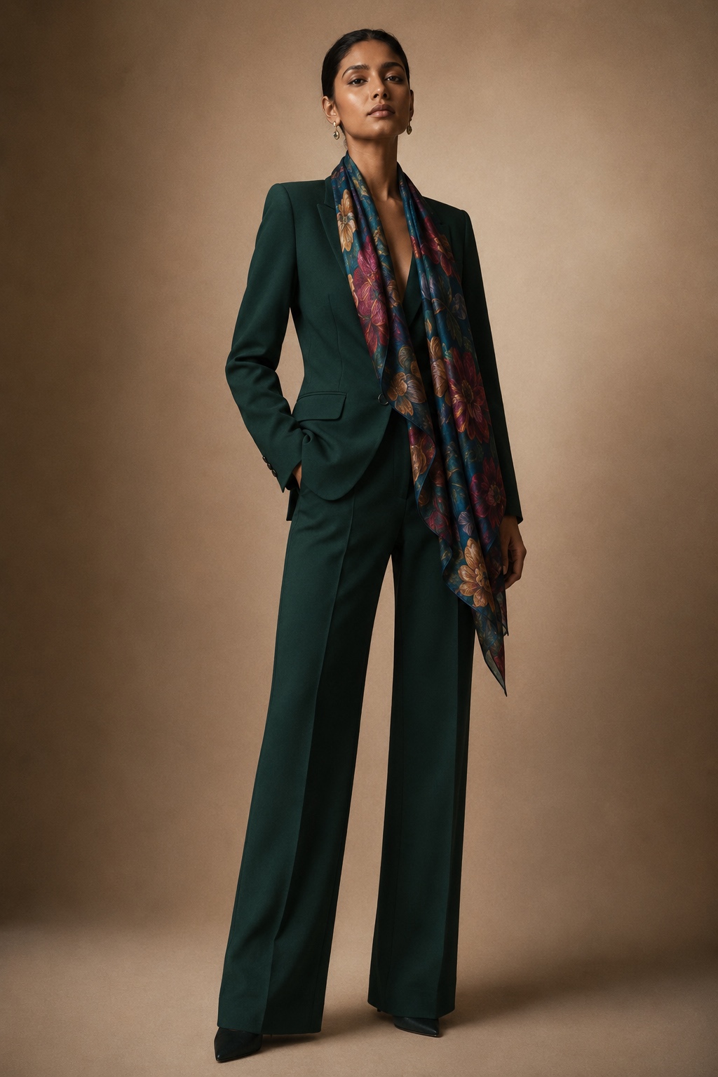 Brand-world editorial image with a consistent warm palette